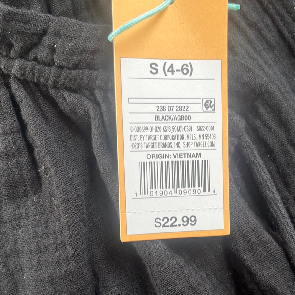 Kona Sol Black Sleeveless Dress / Coverup with Tassel Accents NWT - Picture 5 of 6